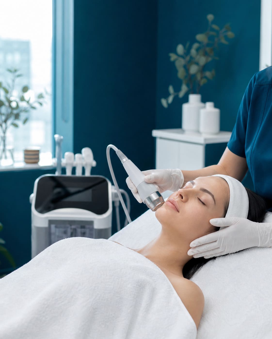 Gabinet Esthetica Clinic - zabieg twarzy nowoczesnym urządzeniem